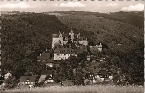 Ansichtskarte Lauenstein-Ludwigsstadt Burg Gesamtansicht Panorama 1960