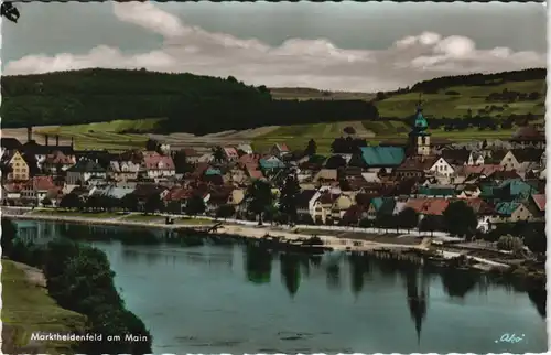 Ansichtskarte Marktheidenfeld Panorama Main Partie 1965