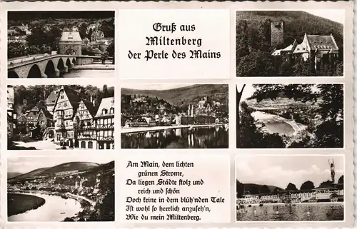 Ansichtskarte Miltenberg (Main) Mehrbild-AK mit Stadtteilansichten 1960