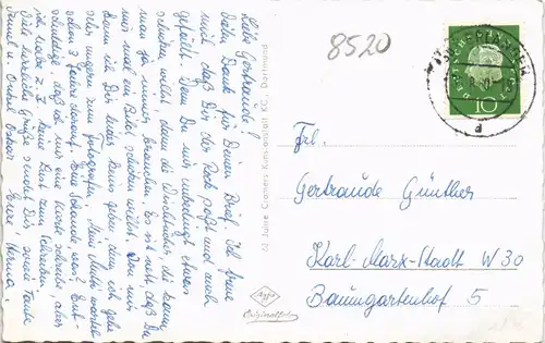 Ansichtskarte Erlangen Mehrbild-AK mit 6 Stadtteilansichten 1960