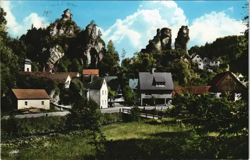 Ansichtskarte Tüchersfeld-Pottenstein Panorama-Ansicht 1963