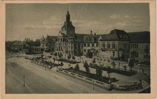 Ansichtskarte München Partie am Bayrisches Nationalmuseum 1920