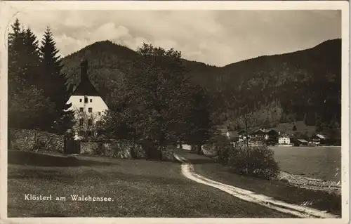 Ansichtskarte Kochel am See Klösterl am Walchensee 1930