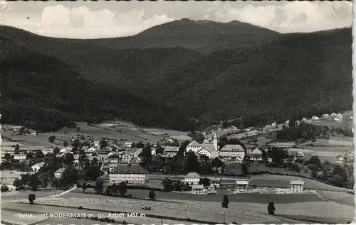 Ansichtskarte Bodenmais Panorama mit gr. Arber 1963