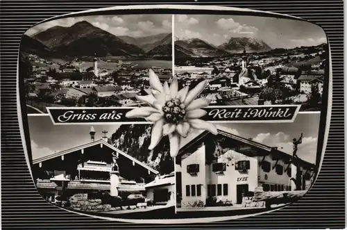 Reit im Winkl Mehrbild-AK 4 Ortsansichten Stadtteilansichten 1965