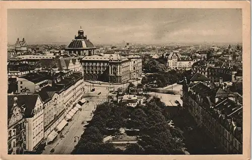 Ansichtskarte München Sonnenstraße Karlsplatz aus d. Vogelschau 1920