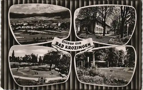 Ansichtskarte Bad Krozingen Mehrbild-AK mit 4 Stadtteilansichten 1962