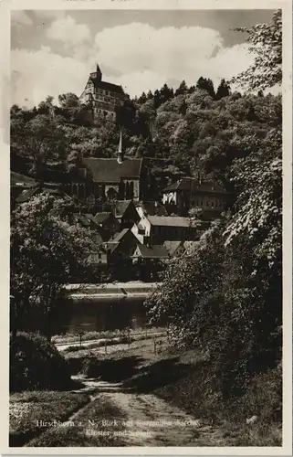 Ansichtskarte Hirschhorn (Neckar) Kurhotek zum Naturalisten 1932