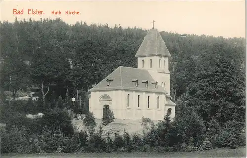 Ansichtskarte Bad Elster Kath. Kirche 1913