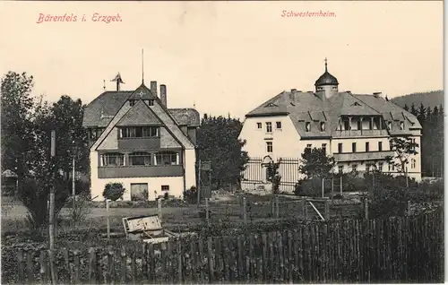 Bärenfels (Erzgebirge)-Altenberg (Erzgebirge) Partie am Schwesternheim 1913