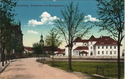 Ansichtskarte Radeburg Schulstrasse 1914