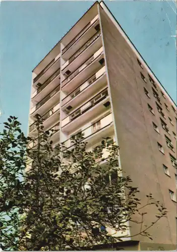Krakau Kraków Wieżowiec w dzielnicy zwierzyniec Wohnblock Hochhaus 1967