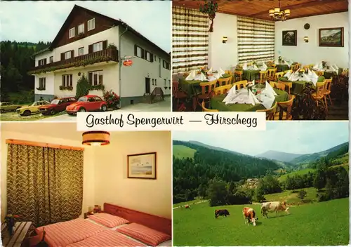 Hirschegg-Mittelberg Gasthof Spengerwirt N. u. F. Trolp Mehrbild-AK 1970
