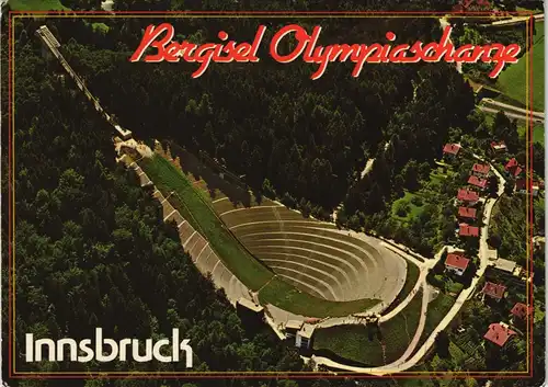 Ansichtskarte Innsbruck Olympia Skisprungschanze Bergisel Berg Isel 1976