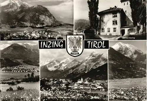 Ansichtskarte Inzing Mehrbild-AK mit 5 Ortsansichten, u.a. Schloss 1966