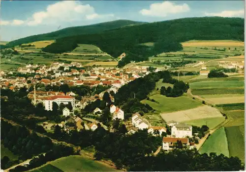 Ansichtskarte Bad Salzschlirf Luftbild Panorama Luftaufnahme 1970