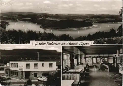 Ansichtskarte Attendorn Gaststätte Breidebrach, Neu-Listernohl-Biggesee 1960