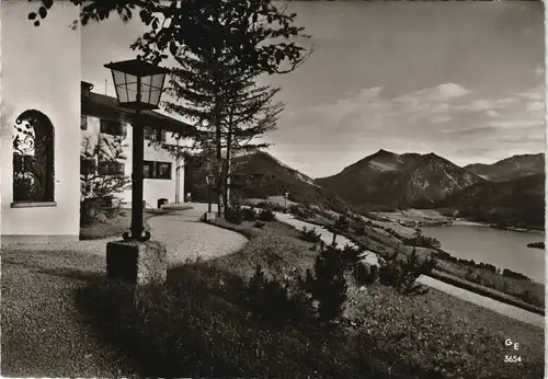Ansichtskarte Schliersee Kurhotel Schliersbergalm, Panorama 1960