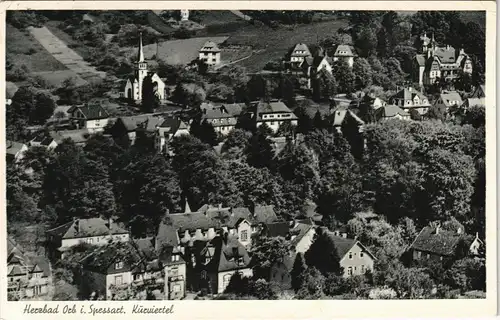 Ansichtskarte Bad Orb Kurpark Kurviertel Panorama 1956