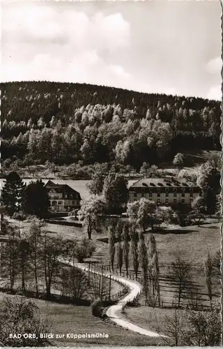 Ansichtskarte Bad Orb Panorama-Ansicht Blick zur Küppelsmühle 1960