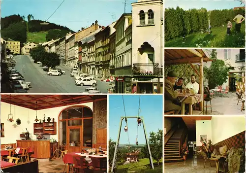 Ansichtskarte Haag am Hausruck Gasthof Pension Mittendorfer Markt 1976