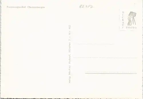 Ansichtskarte Oberammergau Straßen Partie mit Geschäft 1970