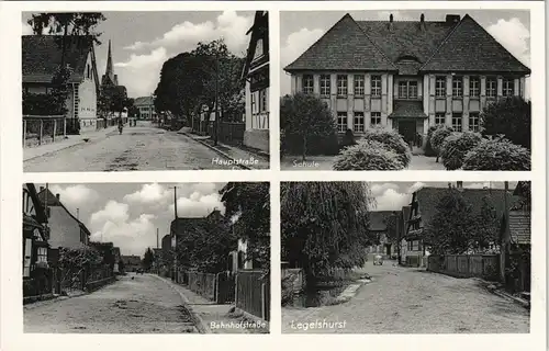 Legelshurst-Willstätt (Ortenaukreis) 4 Bild: Straßen, Schule, Bahnhofstraße 1928