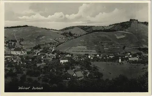 Ansichtskarte Durbach Stadtpartie 1929
