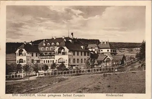 Ansichtskarte Bad Dürrheim Kindersolbad - gel. Feldpost 1915