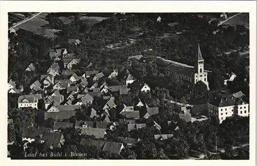 Ansichtskarte Lauf (Schwarzwald) bei Bühl - Luftbild 1932