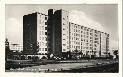 Ansichtskarte Knielingen-Karlsruhe Siemens-Werke 1940