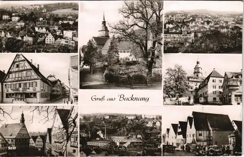 Ansichtskarte Backnang Straßen, Ansichten, Gaststätte 1962
