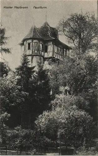 Ansichtskarte Maulbronn Faustturm 1912