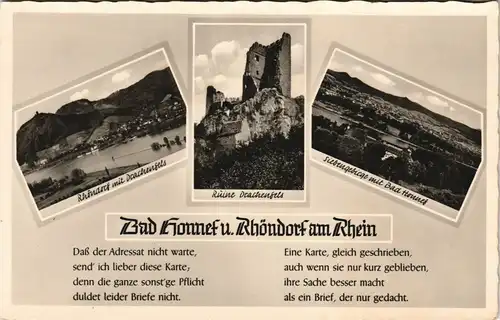 Ansichtskarte Bad Honnef Stadtansichten 1932