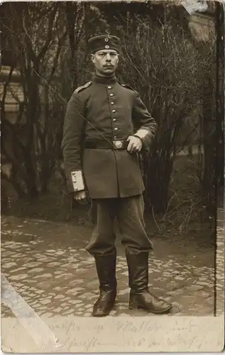 Foto  Militär  Soldatenleben Foto-AK 1915 Privatfoto   Feldpost gelaufen 1. WK