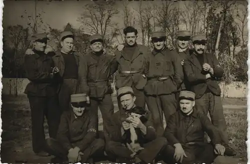 Militär Propaganda & Soldatenleben Gruppenfoto 1940 Privatfoto