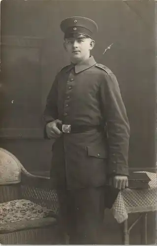 Echtfoto Militär Soldatenleben Atelier-Foto Meltz Quedlinburg 1914