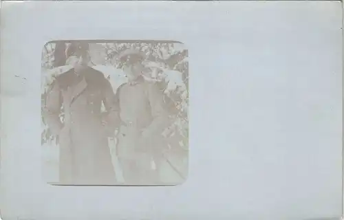 Militär & Soldatenleben Privatfoto zweier höherrangiger Militärs 1915 Privatfoto