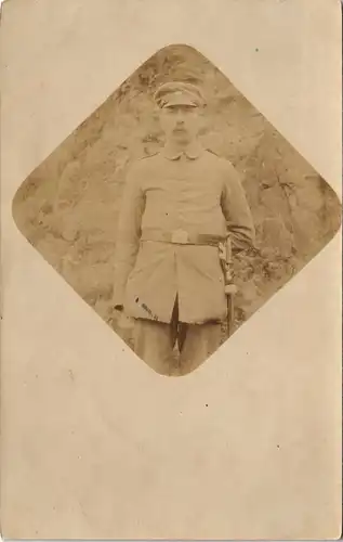 Militaria Foto 1. Weltkrieg Porträt Foto Soldat 1915 Privatfoto