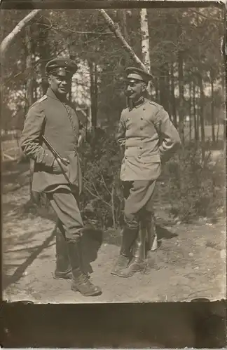 Militaria Foto 1. Weltkrieg 2 Soldaten in Uniform 1915 Privatfoto