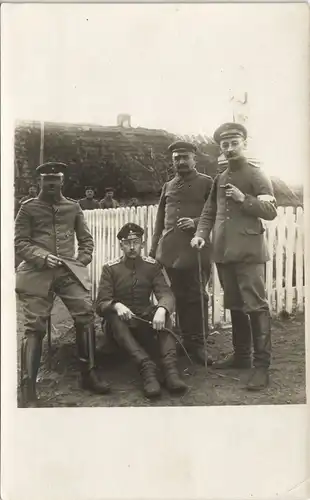 Militär Foto 1. WK Soldaten, höherrangige Militärs 1915 Privatfoto