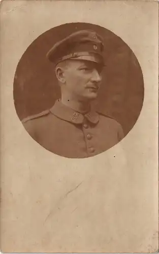 Foto-AK Militär im 1. WK Soldaten Soldier Porträt-Photo 1915 Privatfoto