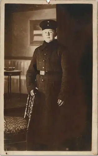 Militär 1. WK World War Photo Soldat Privat Zuhause 1914 Privatfoto