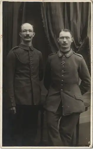 Militär 1. WK World War Soldaten Atelier-Foto aus Brüssel Bruxelles 1915