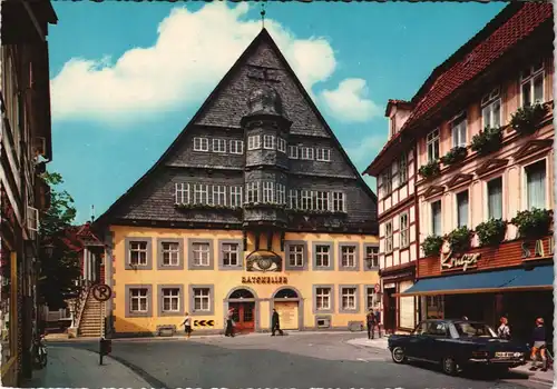 Ansichtskarte Osterode (Harz) Rathaus mit Rathskeller 1970