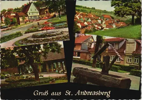 Ansichtskarte Sankt Andreasberg-Braunlage 4 Bild: Stadtansichten 1962
