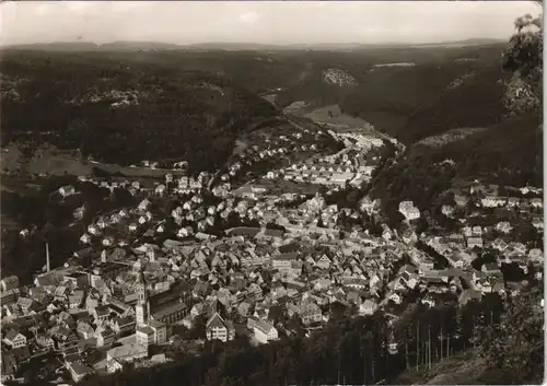 Ansichtskarte Bad Urach Blick auf die Stadt 1961