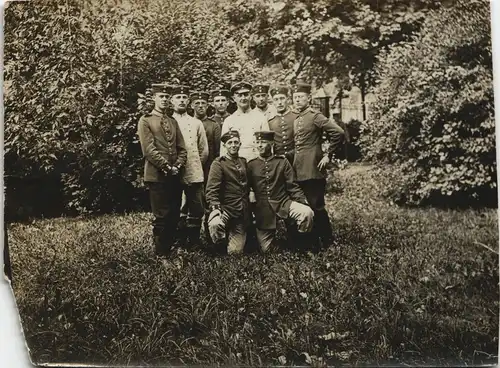 1. WK Kriegsfoto War Photo Soldaten Gruppe Soldiers 1915 Privatfoto