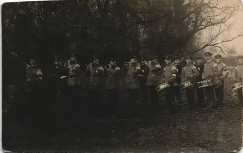 1. WK Kriegsfoto War Photo Soldaten Musik-Corps 1915 Privatfoto