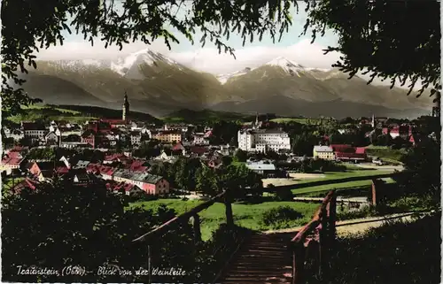 Ansichtskarte Traunstein Panorama-Ansicht Blick von der Weinleite 1962